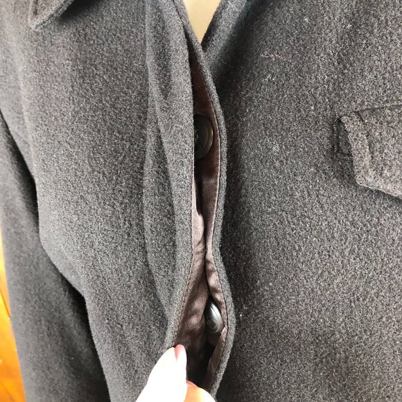 Ann Taylor Vintage Petites Brown Wool Blazer Academia Office Quiet Luxury - Picture 5 of 12